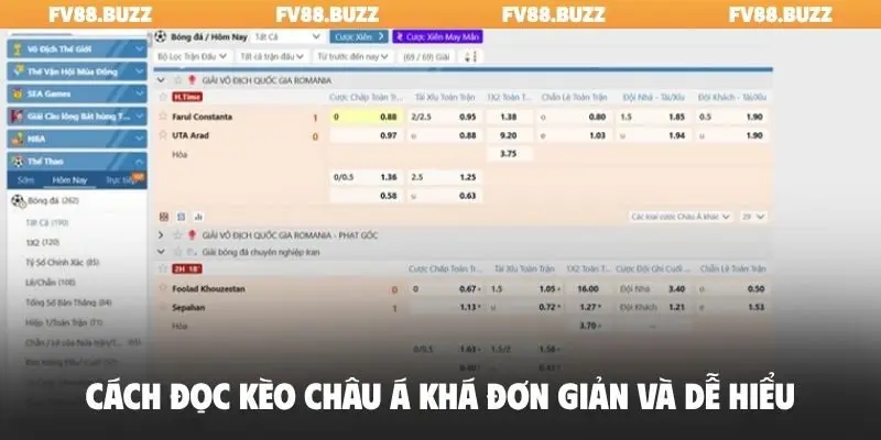 Cách đọc kèo châu Á khá đơn giản và dễ hiểu