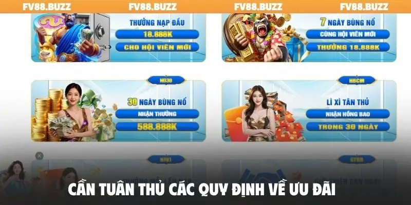 Cần tuân thủ các quy định về ưu đãi